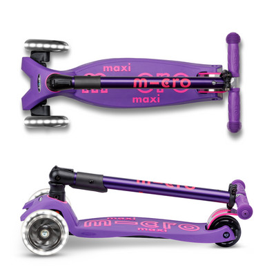 Scooter Maxi Micro Deluxe Plegable LED