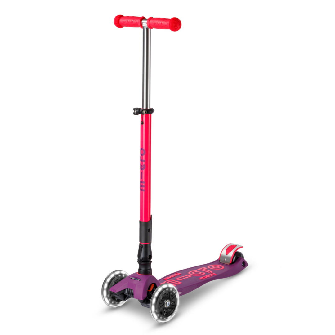 Scooter Maxi Micro Deluxe Plegable LED