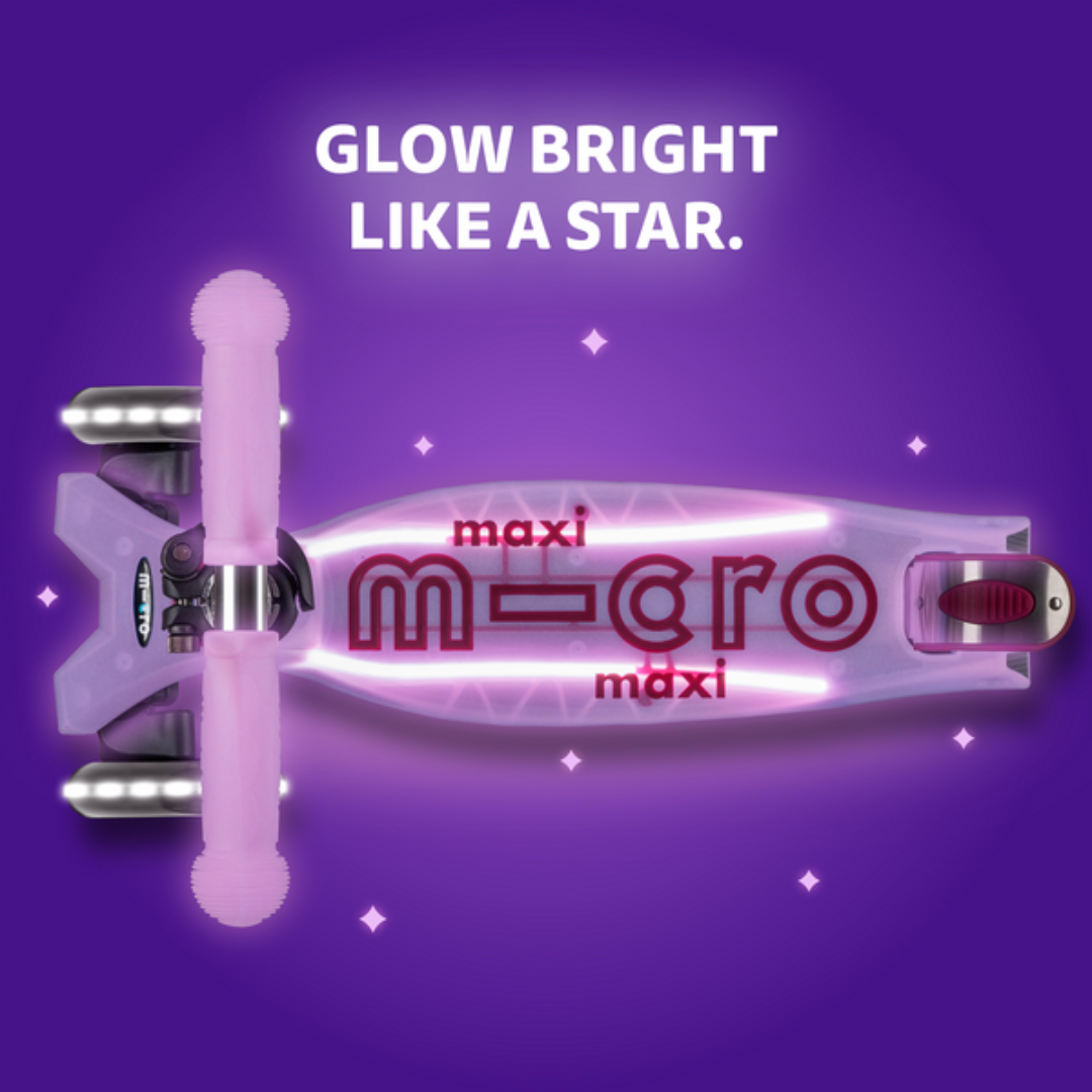 Scooter Maxi Micro Deluxe Glow Plus LED