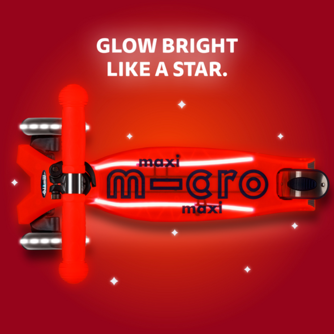 Scooter Maxi Micro Deluxe Glow Plus LED